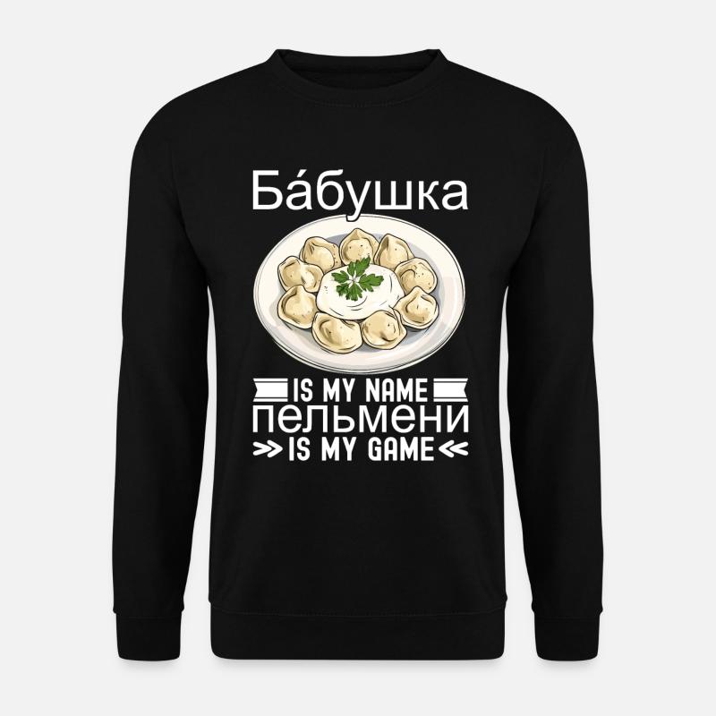 Pelmeni Russian Cuisine - Unisex Sweatshirt - black