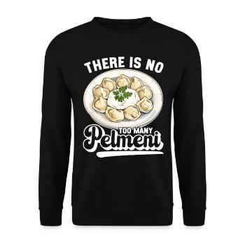 Pelmeni Cuisine russe - Sweat-shirt Unisexe - noir - Devant - Alina (178cm) & Michal (187cm)