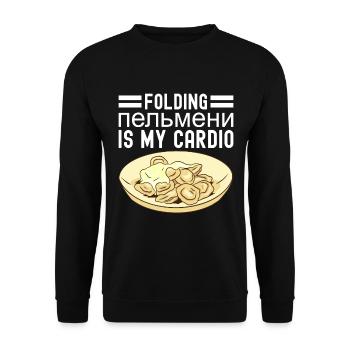 Pelmeni Russian Cuisine - Unisex Sweatshirt - black - Front - Alina (178cm) & Michal (187cm)