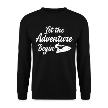 Jet Ski Lover - Jet Ski Rider Jet Ski Adventure - Sweat-shirt Unisexe - noir - Devant - Alina (178cm) & Michal (187cm)