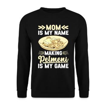 Pelmeni Russian Cuisine - Unisex Sweatshirt - black - Front - Alina (178cm) & Michal (187cm)