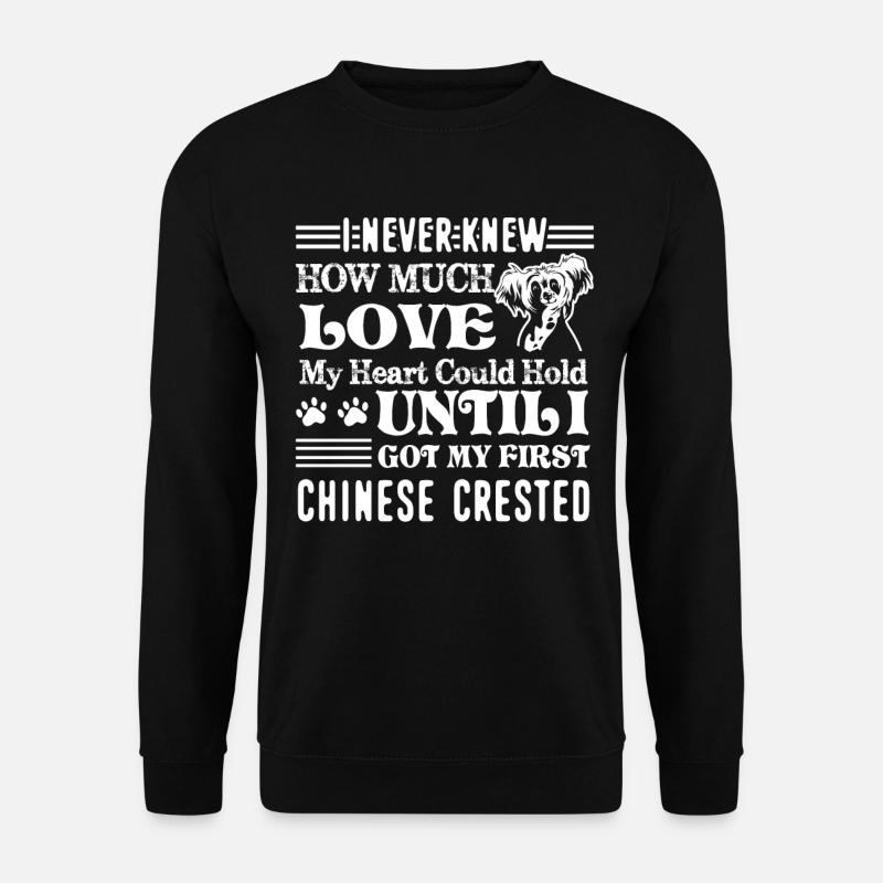 Love Chinese Crested - Unisex Sweatshirt - black