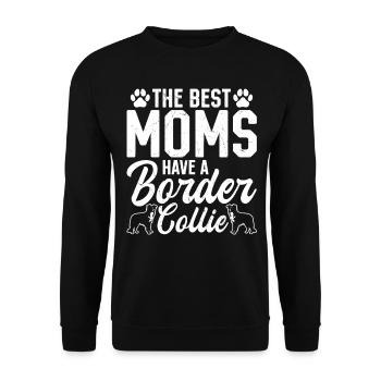 Border Collie Mom - Les meilleures mamans ont un Border - Sweat-shirt Unisexe - noir - Devant - Alina (178cm) & Michal (187cm)