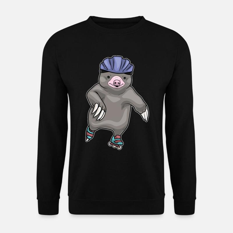 Maulwurf Inline skating Rollschuhe - Unisex Pullover - Schwarz
