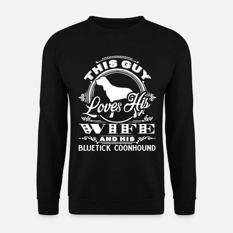 Loves Bluetick Coonhound - Unisex Sweatshirt - black
