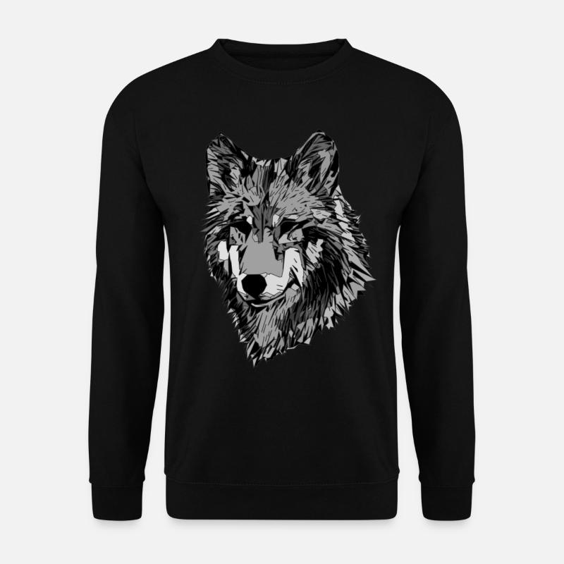Visage abstrait de chiens - Sweat-shirt Unisexe - noir