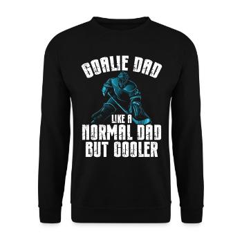 Hockey Goalkeeper Hockey Goalkeeper - Unisex Sweatshirt - black - Front - Alina (178cm) & Michal (187cm)