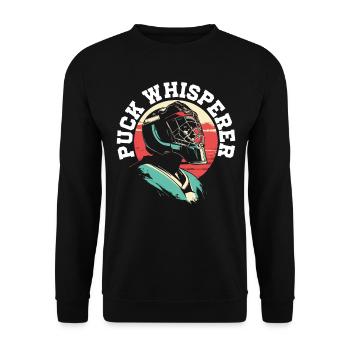 Eishockey Torwart Eishockey Torhüter - Unisex Pullover - Schwarz - Vorne - Alina (178cm) & Michal (187cm)