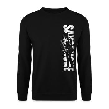 Saxophones Saxophones - Sweat-shirt Unisexe - noir - Devant - Alina (178cm) & Michal (187cm)