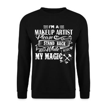 Makeup Artist I Am A Makeup Artist - Unisex Sweatshirt - black - Front - Alina (178cm) & Michal (187cm)