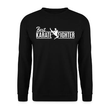 Karaté Arts Martiaux Karaté Combattant - Meilleur Karaté - Sweat-shirt Unisexe - noir - Devant - Alina (178cm) & Michal (187cm)