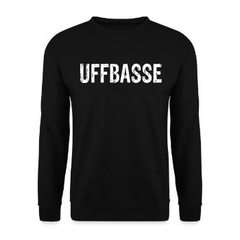Uffbasse - Unisex Pullover - Schwarz - Vorne - Alina (178cm) & Michal (187cm)