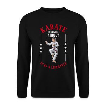 Le karaté n’est pas seulement un passe-temps, c’est un mode de vie - - Sweat-shirt Unisexe - noir - Devant - Alina (178cm) & Michal (187cm)