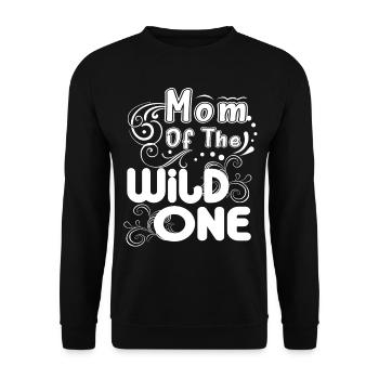 Mother's Day Gifts Mom Of The Wild One - Unisex Sweatshirt - black - Front - Alina (178cm) & Michal (187cm)