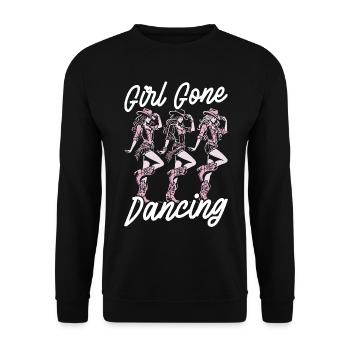 Line Dance Country Musik Cowboy Linedance - Unisex Pullover - Schwarz - Vorne - Alina (178cm) & Michal (187cm)