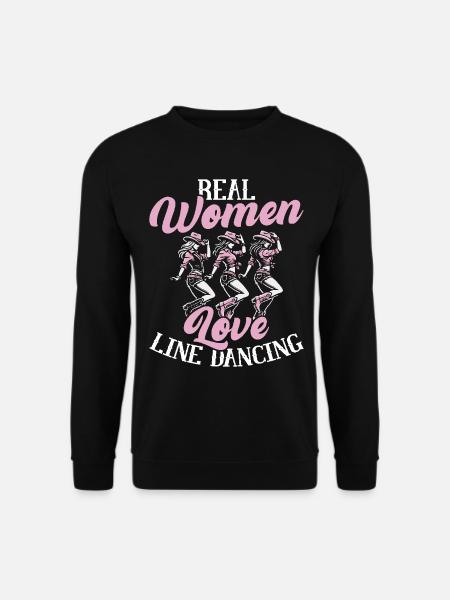 Line Dance Country Musik Cowboy Linedance - Unisex Pullover - Schwarz