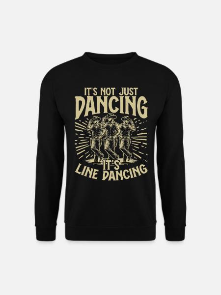 Line Dance Country Musik Cowboy Linedance - Unisex Pullover - Schwarz