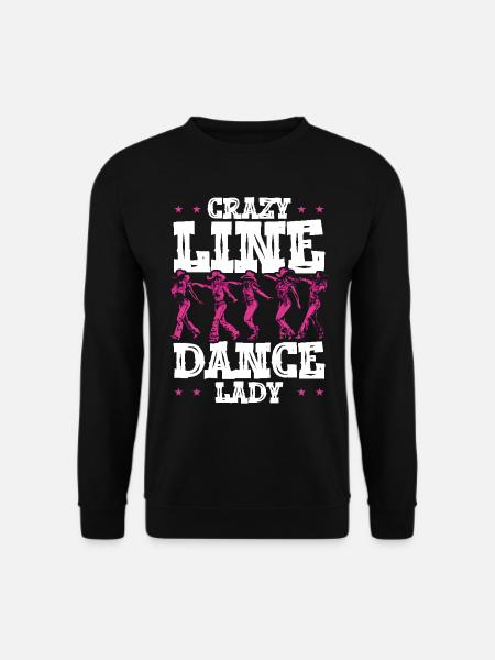 Line Dance Country Musik Cowboy Linedance - Unisex Pullover - Schwarz