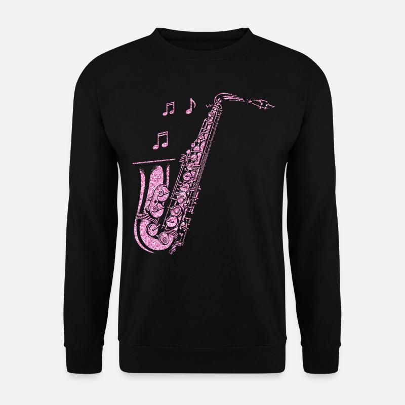 Saxophone Diamonds - Unisex Pullover - Schwarz