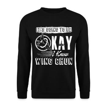 Wing Chun I Know Wing Chun - Unisex Sweatshirt - black - Front - Alina (178cm) & Michal (187cm)