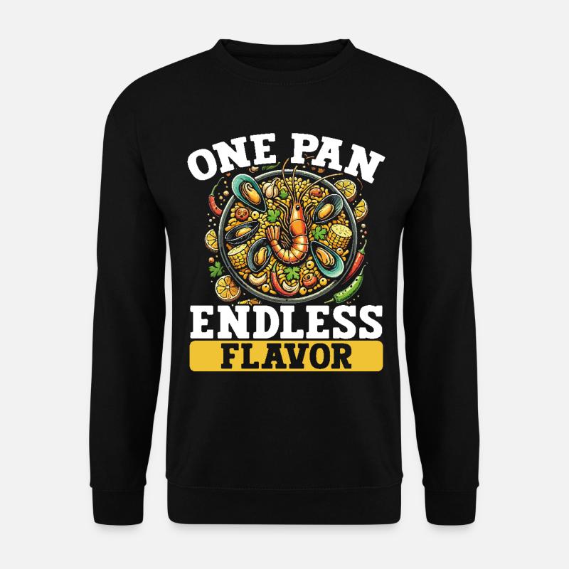 Paella Spanish cuisine Seafood - Unisex Sweatshirt - black