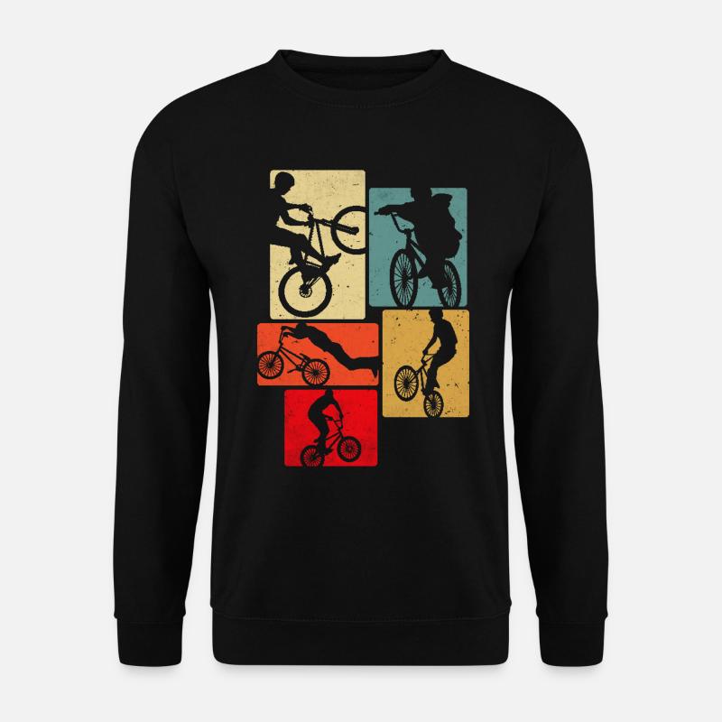 Fahrrad Retro - Unisex Pullover - Schwarz