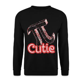 Pi Day Cutie Pi - Unisex Sweatshirt - black - Front - Alina (178cm) & Michal (187cm)