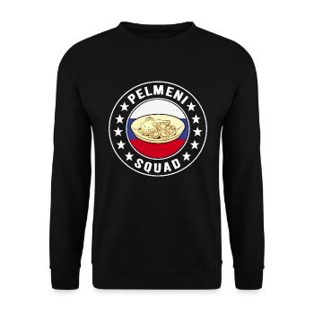 Pelmeni Cuisine russe - Sweat-shirt Unisexe - noir - Devant - Alina (178cm) & Michal (187cm)