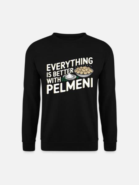 Pelmeni Russische Küche - Unisex Pullover - Schwarz