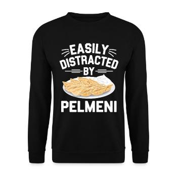 Pelmeni Russian Cuisine - Unisex Sweatshirt - black - Front - Alina (178cm) & Michal (187cm)