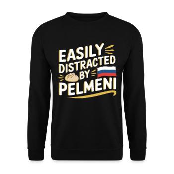 Pelmeni Cuisine russe - Sweat-shirt Unisexe - noir - Devant - Alina (178cm) & Michal (187cm)