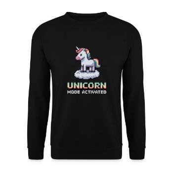 Mode Licorne activé - Sweat-shirt Unisexe - noir - Devant - Alina (178cm) & Michal (187cm)