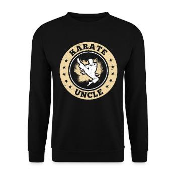 Karaté de combat Oncle Karaté Combattant - Sweat-shirt Unisexe - noir - Devant - Alina (178cm) & Michal (187cm)