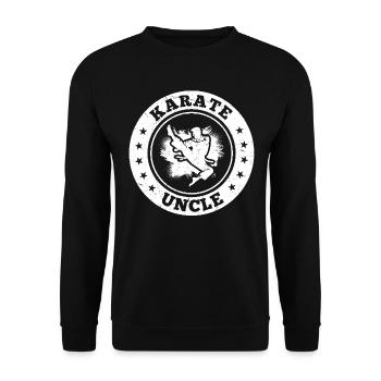 Karaté Oncle Karaté Combattant - Sweat-shirt Unisexe - noir - Devant - Alina (178cm) & Michal (187cm)