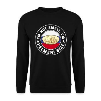 Pelmeni Russian Cuisine - Unisex Sweatshirt - black - Front - Alina (178cm) & Michal (187cm)