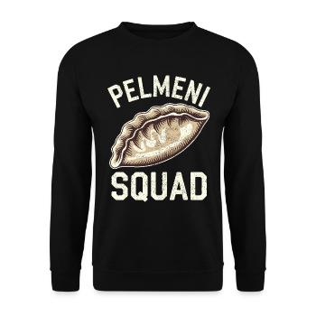 Pelmeni Cuisine russe - Sweat-shirt Unisexe - noir - Devant - Alina (178cm) & Michal (187cm)