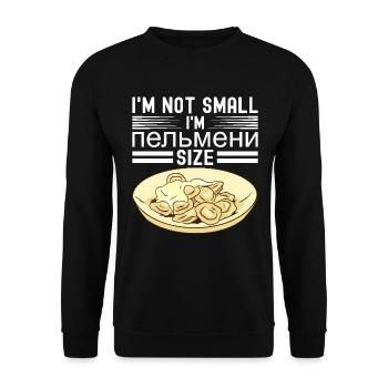 Pelmeni Russian Cuisine - Unisex Sweatshirt - black - Front - Alina (178cm) & Michal (187cm)