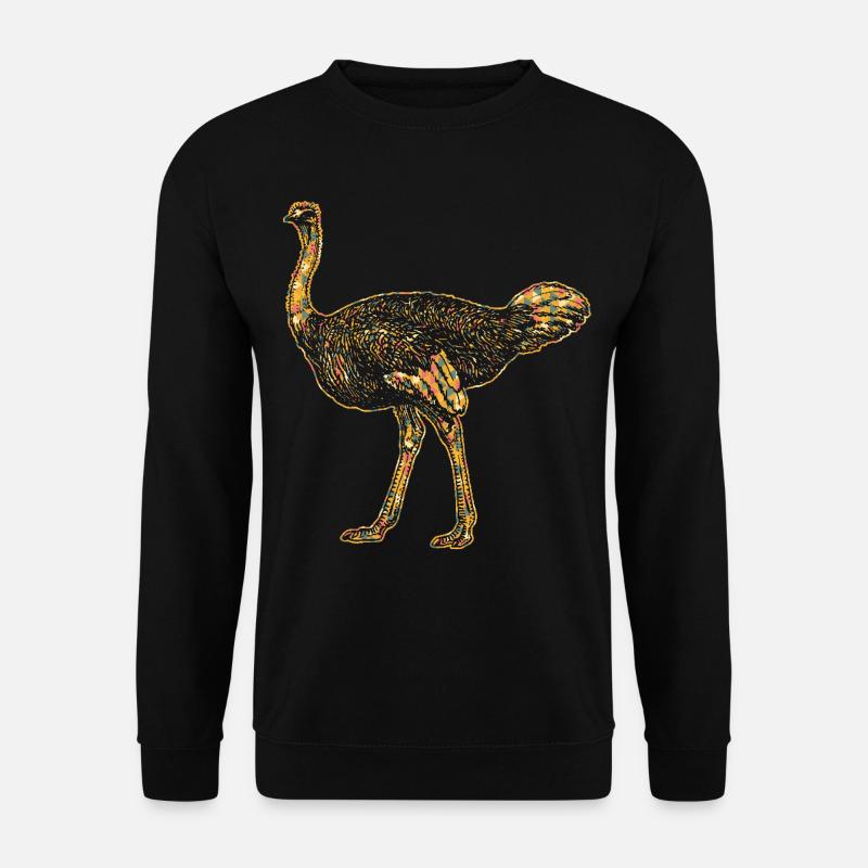 Ostrich Geometric - Unisex Sweatshirt - black