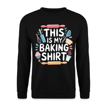 C’est mon Baking Bake Bakery Gifts - Sweat-shirt Unisexe - noir - Devant - Alina (178cm) & Michal (187cm)