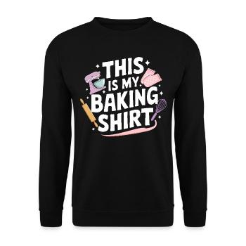 C’est mon Baking Bake Bakery Gifts - Sweat-shirt Unisexe - noir - Devant - Alina (178cm) & Michal (187cm)