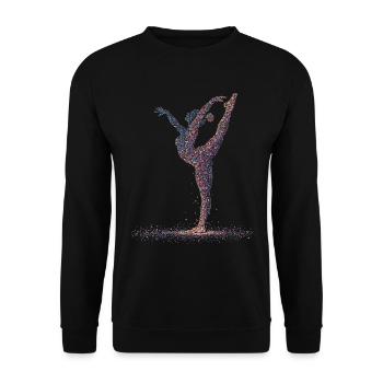Gymnastique Gymnastique Gymnaste Acrobatie - Sweat-shirt Unisexe - noir - Devant - Alina (178cm) & Michal (187cm)