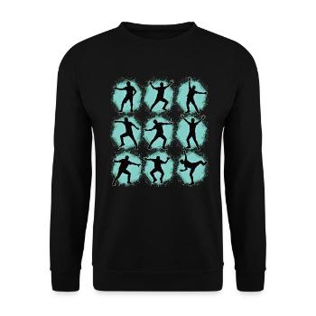 Breakdance Kids for Dance Breakdancers - Unisex Sweatshirt - black - Front - Alina (178cm) & Michal (187cm)