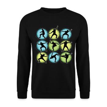 Breakdance Kids for Dance Breakdancers - Unisex Sweatshirt - black - Front - Alina (178cm) & Michal (187cm)