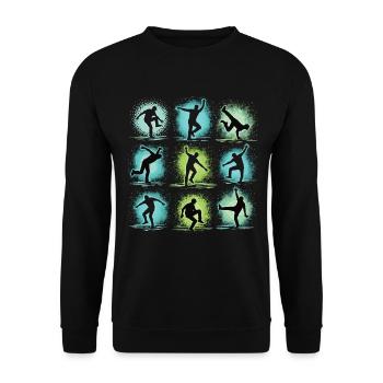 Breakdance Kids for Dance Breakdancers - Unisex Sweatshirt - black - Front - Alina (178cm) & Michal (187cm)