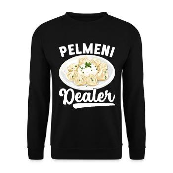 Pelmeni Russian Cuisine - Unisex Sweatshirt - black - Front - Alina (178cm) & Michal (187cm)