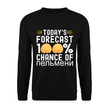 Pelmeni Cuisine russe - Sweat-shirt Unisexe - noir - Devant - Alina (178cm) & Michal (187cm)