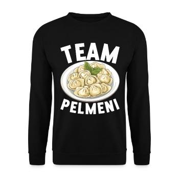 Pelmeni Cuisine russe - Sweat-shirt Unisexe - noir - Devant - Alina (178cm) & Michal (187cm)