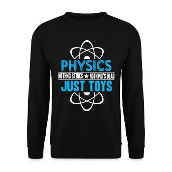 Physics Teacher I Teach Physic - Unisex Sweatshirt - black - Front - Alina (178cm) & Michal (187cm)