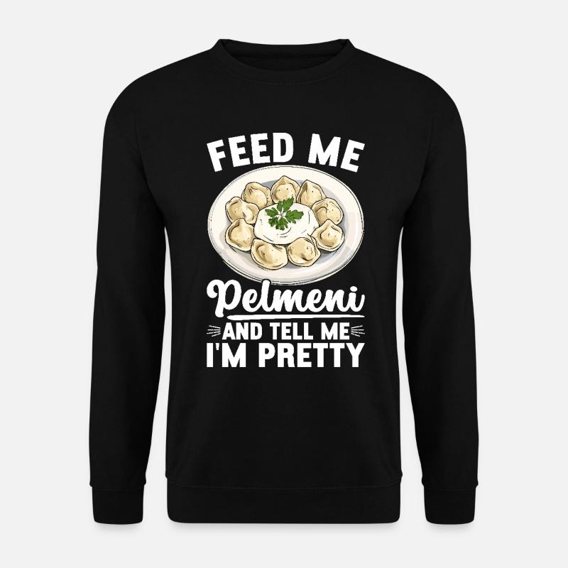 Pelmeni Russian Cuisine - Unisex Sweatshirt - black
