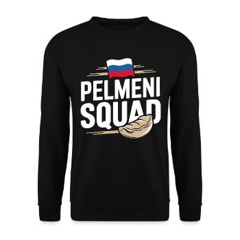 Pelmeni Russian Cuisine - Unisex Sweatshirt - black - Front - Alina (178cm) & Michal (187cm)